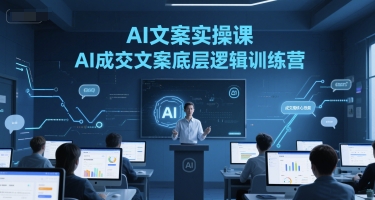 AI文案实操课，AI成交文案底层逻辑训练营-柚子网创
