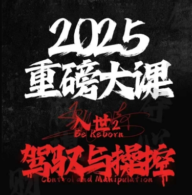 2025重磅大课，入世2，驾驭与控制-柚子网创