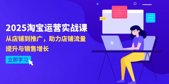 （14504期）2025淘宝运营实战课-4月更新：从店铺到推广，助力店铺流量提升与销售增长-柚子网创