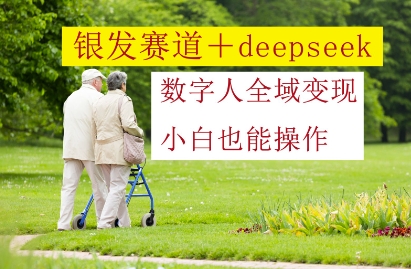 银发赛道+deepseek数字人全域变现，小白也能操作-柚子网创