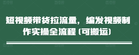 短视频带货拉流量，编发视频制作实操全流程(可搬运)-柚子网创