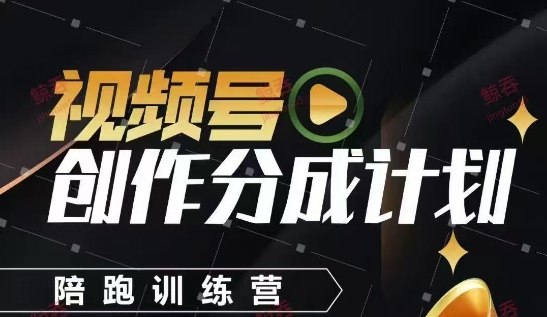 视频号创作分成计划陪跑训练营，手把手教会你如何制作视频，细水长流型项目-柚子网创