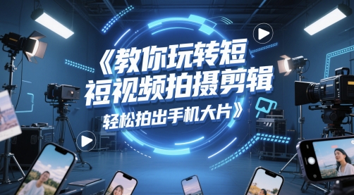 教你玩转短视频拍摄剪辑，轻松拍出手机大片-柚子网创