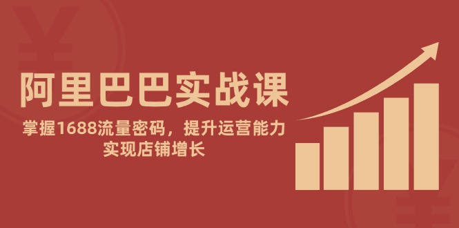 （14830期）阿里巴巴实战课：掌握1688流量密码，提升运营能力，实现店铺增长-柚子网创