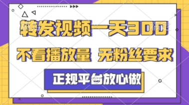 转发视频一天3张+，正规平台放心做，不看播放量，不看粉丝量，一个任务几分钟完成【揭秘】-柚子网创