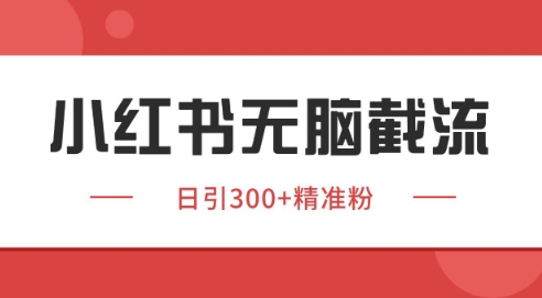 小红书截流同行客源，独家野路子获客玩法 日引200+暴力获客【揭秘】-柚子网创