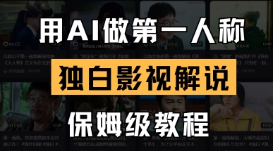 用AI做第一人称独白影视解说，手把手教学，保姆级教程-柚子网创