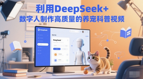 利用DeepSeek+数字人制作高质量的养宠科普视频-柚子网创