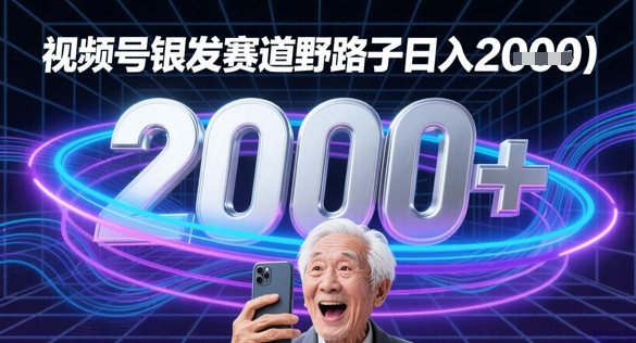 蝴蝶号银发赛道流量密码野路子日入多张-柚子网创