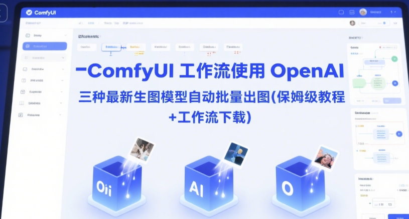 ComfyUI 工作流使用 OpenAI 三种最新生图模型自动批量出图(保姆级教程+工作流下载)-柚子网创