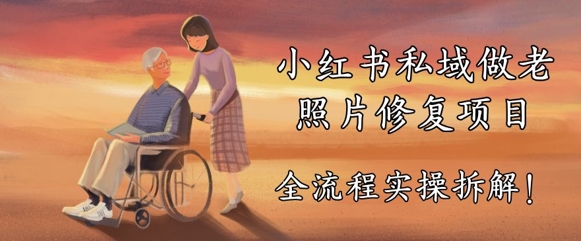 小红书私域做老照片修复项目，AI+3步解决，让图片动起来的全流程实操拆解-柚子网创