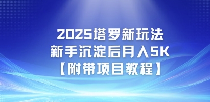 2025塔罗新玩法，新手沉淀后月入5K【附带项目教程】-柚子网创
