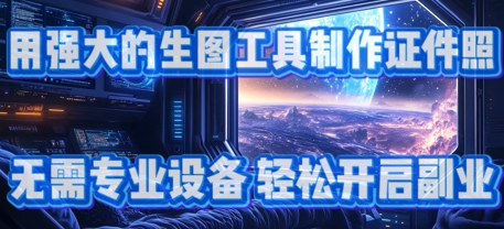 用强大的生图工具制作证件照，无需专业设备，轻松开启副业-柚子网创