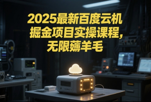 2025最新百度云机掘金项目实操课程单窗口保底5-10元月收益单窗口150+【揭秘】-柚子网创