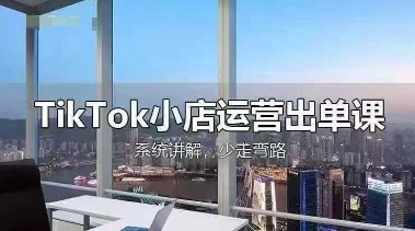 TikTok小店运营出单课，从开店选品、运营出单、发货回款，进行全流程讲解-柚子网创