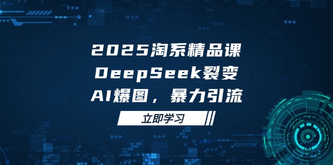 （14639期）2025 淘系精品课，DeepSeek 裂变，AI 爆图，暴力引流-柚子网创